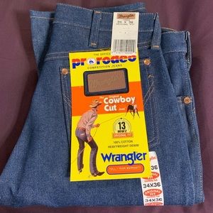 Wrangler Pro Rodeo Cowboy Cut 13 MWZ original Fit 34 x 36 BNWT.